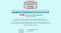 Desktop Screenshot of funktechnik-hueser.de