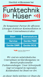 Mobile Screenshot of funktechnik-hueser.de